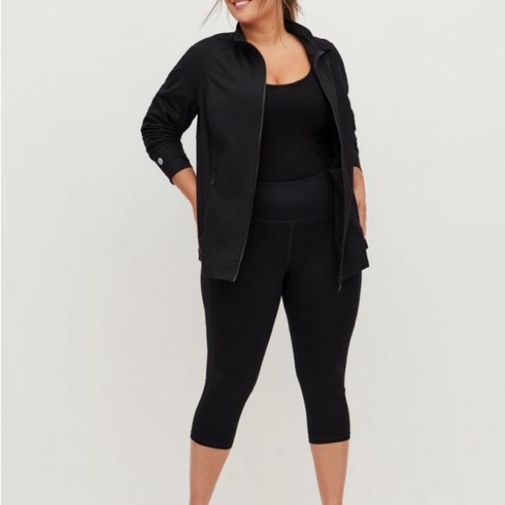 Torrid Black Performance Zip-Up - image 1